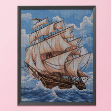 Load image into Gallery viewer, Sailboat 11CT Stamped Cross Stitch Kit 23x 30 cm(canvas)
