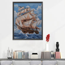 Load image into Gallery viewer, Sailboat 11CT Stamped Cross Stitch Kit 23x 30 cm(canvas)
