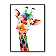 Load image into Gallery viewer, Colorful Giraffe 11CT Stamped Cross Stitch Kit 36x46cm(canvas)
