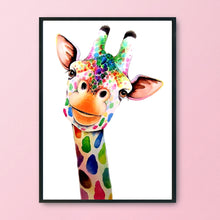 Load image into Gallery viewer, Colorful Giraffe 11CT Stamped Cross Stitch Kit 36x46cm(canvas)
