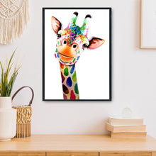 Load image into Gallery viewer, Colorful Giraffe 11CT Stamped Cross Stitch Kit 36x46cm(canvas)
