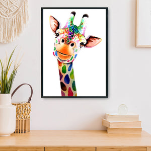 Colorful Giraffe 11CT Stamped Cross Stitch Kit 36x46cm(canvas)