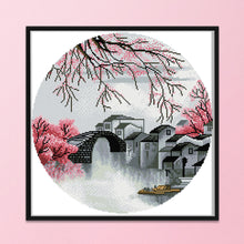 Load image into Gallery viewer, Landscape 11CT Stamped Cross Stitch Kit 50x50cm(canvas)
