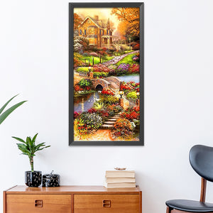 Landscape 11CT Stamped Cross Stitch Kit 40x85cm(canvas)