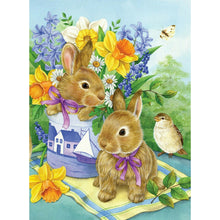 Load image into Gallery viewer, Spring Rabbit Cute Coloring 30x40cm(canvas) Full Round Drill Diamond Painting
