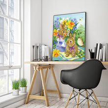 Load image into Gallery viewer, Spring Rabbit Cute Coloring 30x40cm(canvas) Full Round Drill Diamond Painting
