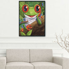 Load image into Gallery viewer, Frog 14CT Stamped Cross Stitch Kit 46x36cm(canvas)
