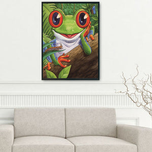 Frog 14CT Stamped Cross Stitch Kit 46x36cm(canvas)