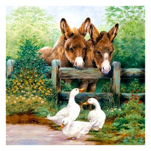 Load image into Gallery viewer, Goose 11CT Stamped Cross Stitch Kit 36x36cm(canvas)
