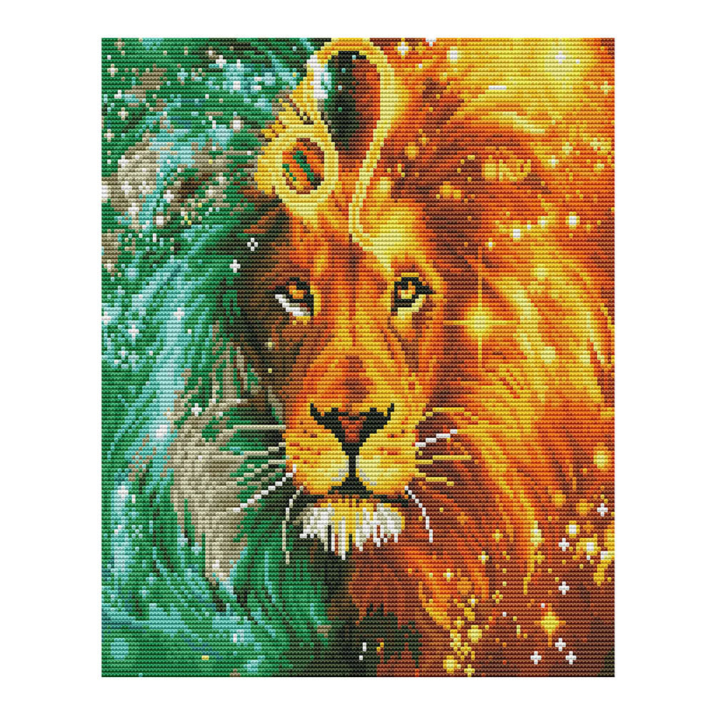 Animals 11CT Stamped Cross Stitch Kit 50x40cm(canvas)