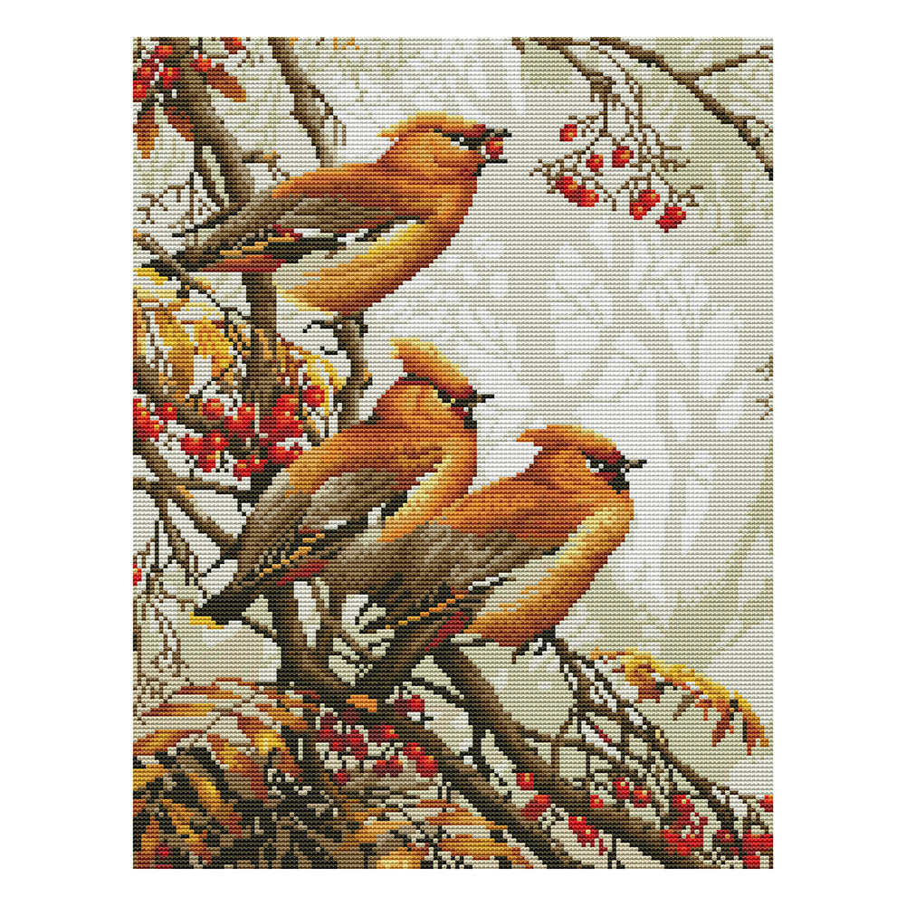 Animals 11CT Stamped Cross Stitch Kit 50x40cm(canvas)