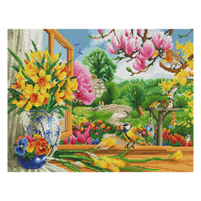 Load image into Gallery viewer, Happy Hour 11CT Stamped Cross Stitch Kit 50x40cm(canvas)
