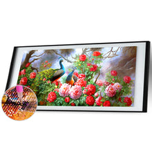 Load image into Gallery viewer, Peacock Peony 100x50cm(canvas) Full Round Drill Diamond Painting
