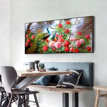 Load image into Gallery viewer, Peacock Peony 100x50cm(canvas) Full Round Drill Diamond Painting
