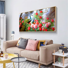 Load image into Gallery viewer, Peacock Peony 100x50cm(canvas) Full Round Drill Diamond Painting
