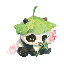 Load image into Gallery viewer, Lotus Panda 11CT Stamped Cross Stitch Kit 50x50cm(canvas)
