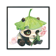 Load image into Gallery viewer, Lotus Panda 11CT Stamped Cross Stitch Kit 50x50cm(canvas)
