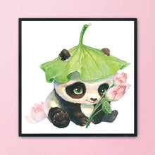 Load image into Gallery viewer, Lotus Panda 11CT Stamped Cross Stitch Kit 50x50cm(canvas)
