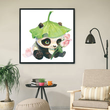 Load image into Gallery viewer, Lotus Panda 11CT Stamped Cross Stitch Kit 50x50cm(canvas)
