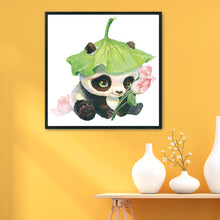 Load image into Gallery viewer, Lotus Panda 11CT Stamped Cross Stitch Kit 50x50cm(canvas)
