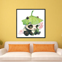 Load image into Gallery viewer, Lotus Panda 11CT Stamped Cross Stitch Kit 50x50cm(canvas)
