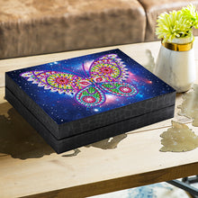 Load image into Gallery viewer, Starry Sky Butterfly Jewelry Box Special-Shaped Diamond Painting Container
