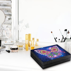 Starry Sky Butterfly Jewelry Box Special-Shaped Diamond Painting Container