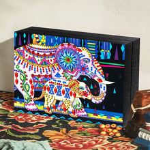 Load image into Gallery viewer, Resin Elephant Jewelry Box Special-Shaped Diamond Painting Case Container
