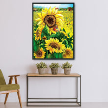 Load image into Gallery viewer, Sunflower 14CT Stamped Cross Stitch Kit 46x36cm(canvas)
