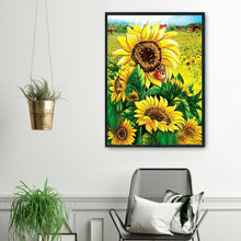 Load image into Gallery viewer, Sunflower 14CT Stamped Cross Stitch Kit 46x36cm(canvas)
