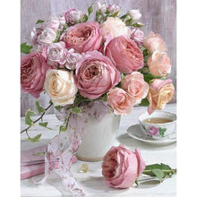 Load image into Gallery viewer, Rose 14CT Stamped Cross Stitch Kit 46x36cm(canvas)
