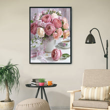 Load image into Gallery viewer, Rose 14CT Stamped Cross Stitch Kit 46x36cm(canvas)
