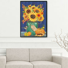 Load image into Gallery viewer, Sunflower 14CT Stamped Cross Stitch Kit 46x36cm(canvas)
