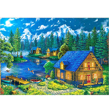 Load image into Gallery viewer, Rhine Town 11CT Stamped Cross Stitch Kit 36x46cm(canvas)
