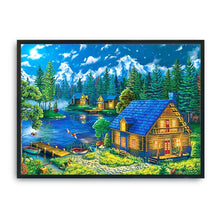 Load image into Gallery viewer, Rhine Town 11CT Stamped Cross Stitch Kit 36x46cm(canvas)
