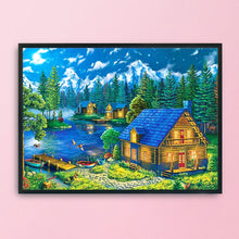 Load image into Gallery viewer, Rhine Town 11CT Stamped Cross Stitch Kit 36x46cm(canvas)
