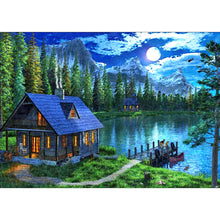 Load image into Gallery viewer, Quiet Town 11CT Stamped Cross Stitch Kit 36x46cm(canvas)
