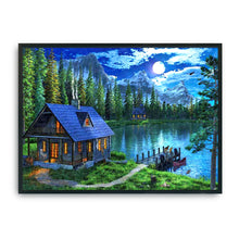 Load image into Gallery viewer, Quiet Town 11CT Stamped Cross Stitch Kit 36x46cm(canvas)
