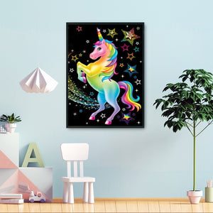 Unicorn 14CT Stamped Cross Stitch Kit 46x36cm(canvas)