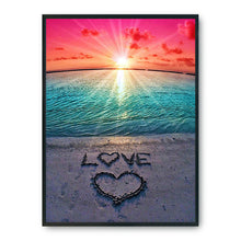 Load image into Gallery viewer, Beach LOVE 11CT Stamped Cross Stitch Kit 36x46cm(canvas)
