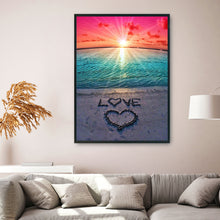 Load image into Gallery viewer, Beach LOVE 11CT Stamped Cross Stitch Kit 36x46cm(canvas)
