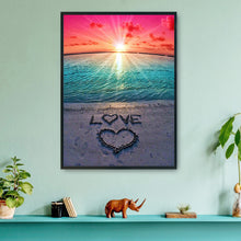 Load image into Gallery viewer, Beach LOVE 11CT Stamped Cross Stitch Kit 36x46cm(canvas)
