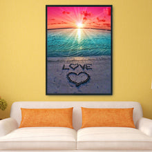 Load image into Gallery viewer, Beach LOVE 11CT Stamped Cross Stitch Kit 36x46cm(canvas)
