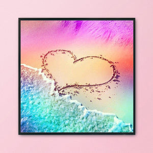 Sea Love 11CT Stamped Cross Stitch Kit 40x40cm(canvas)