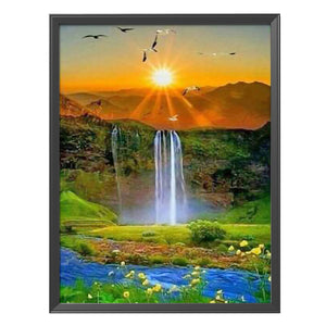 Scenery 11CT Stamped Cross Stitch Kit 40x50cm(canvas)