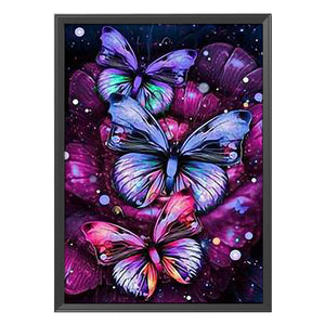 Butterfly 11CT Stamped Cross Stitch Kit 40x50cm(canvas)