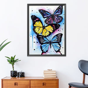 Butterfly 11CT Stamped Cross Stitch Kit 40x50cm(canvas)