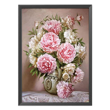 Load image into Gallery viewer, Pink Flower 11CT Stamped Cross Stitch Kit 40x50cm(canvas)
