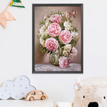 Load image into Gallery viewer, Pink Flower 11CT Stamped Cross Stitch Kit 40x50cm(canvas)
