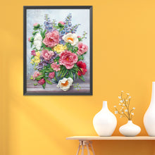 Load image into Gallery viewer, Flowers 11CT Stamped Cross Stitch Kit 40x50cm(canvas)
